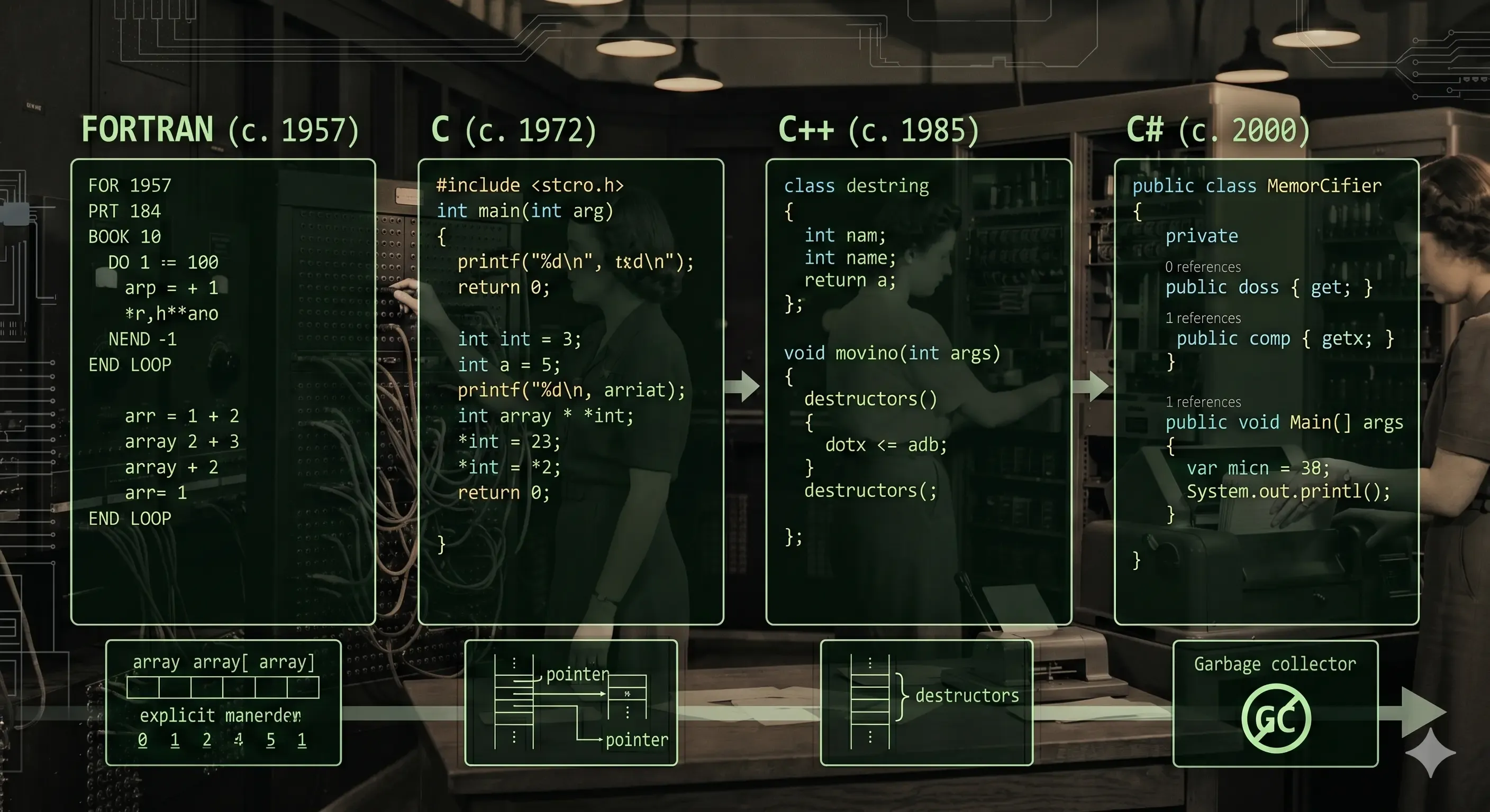 Evolución de los Lenguajes de Alto Nivel (FORTRAN a C#)